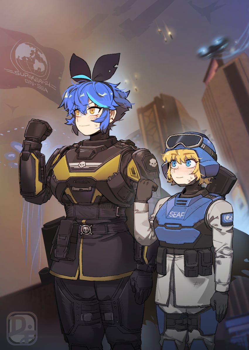 dif and seaf soldier (original and 1 more) drawn by difman