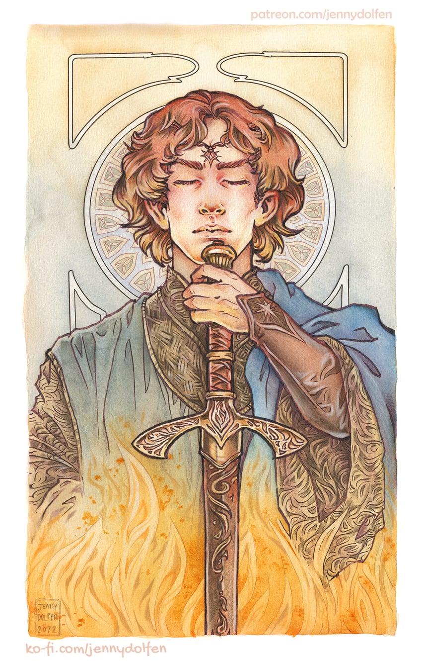 maedhros (tolkien's legendarium and 1 more) drawn by jenny_dolfen