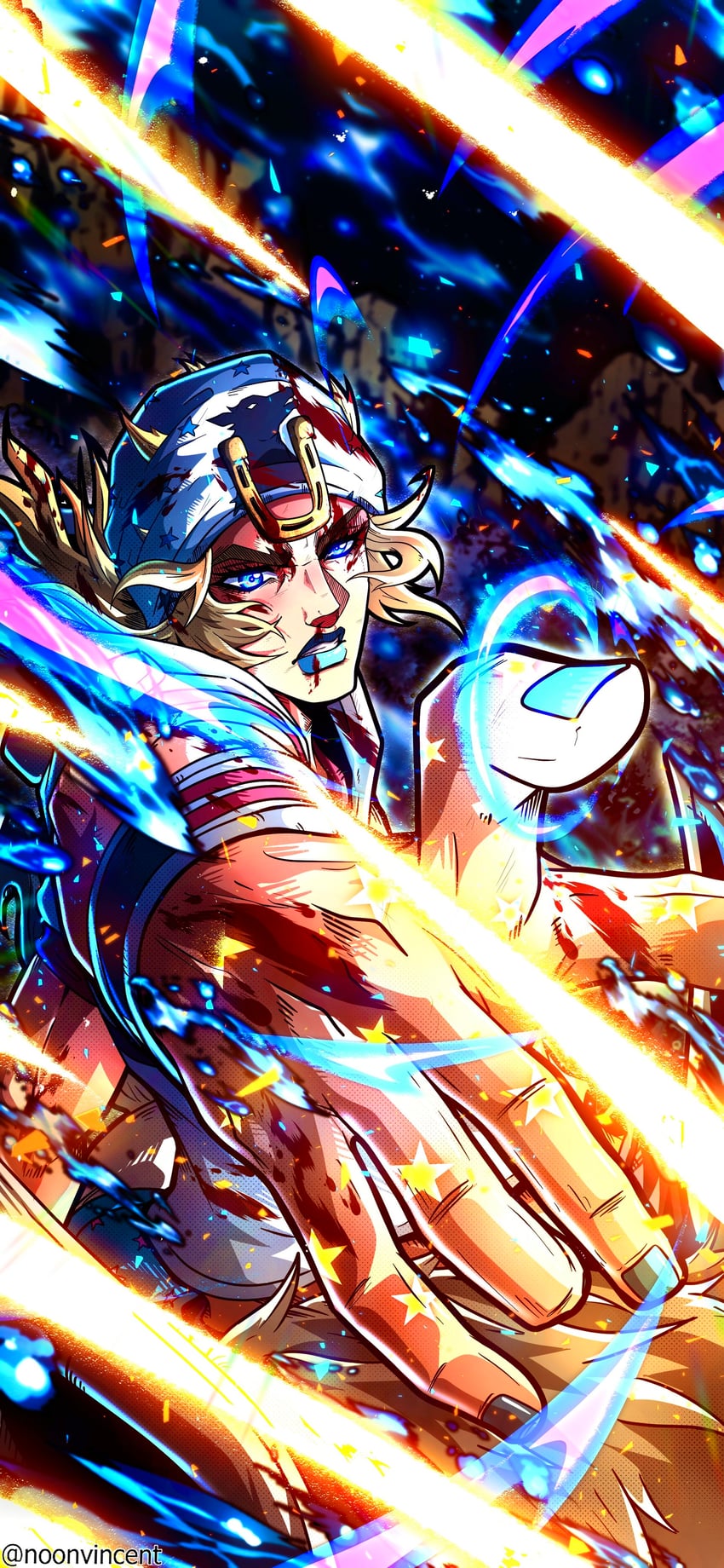 johnny joestar (jojo no kimyou na bouken and 1 more) drawn by noonvincent