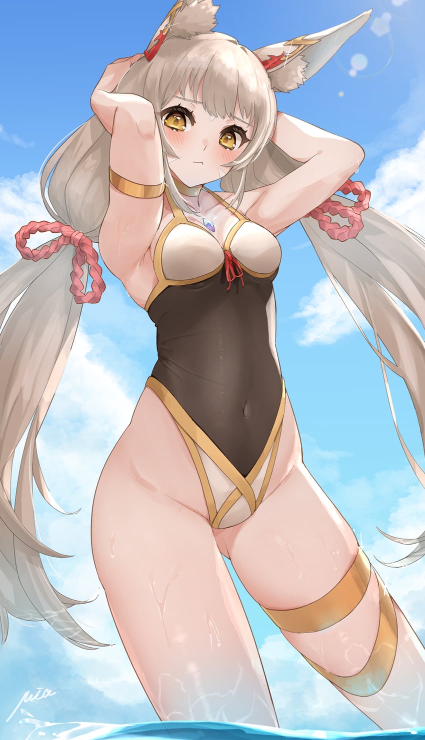 nia (xenoblade chronicles and 1 more) drawn by mia_cbx