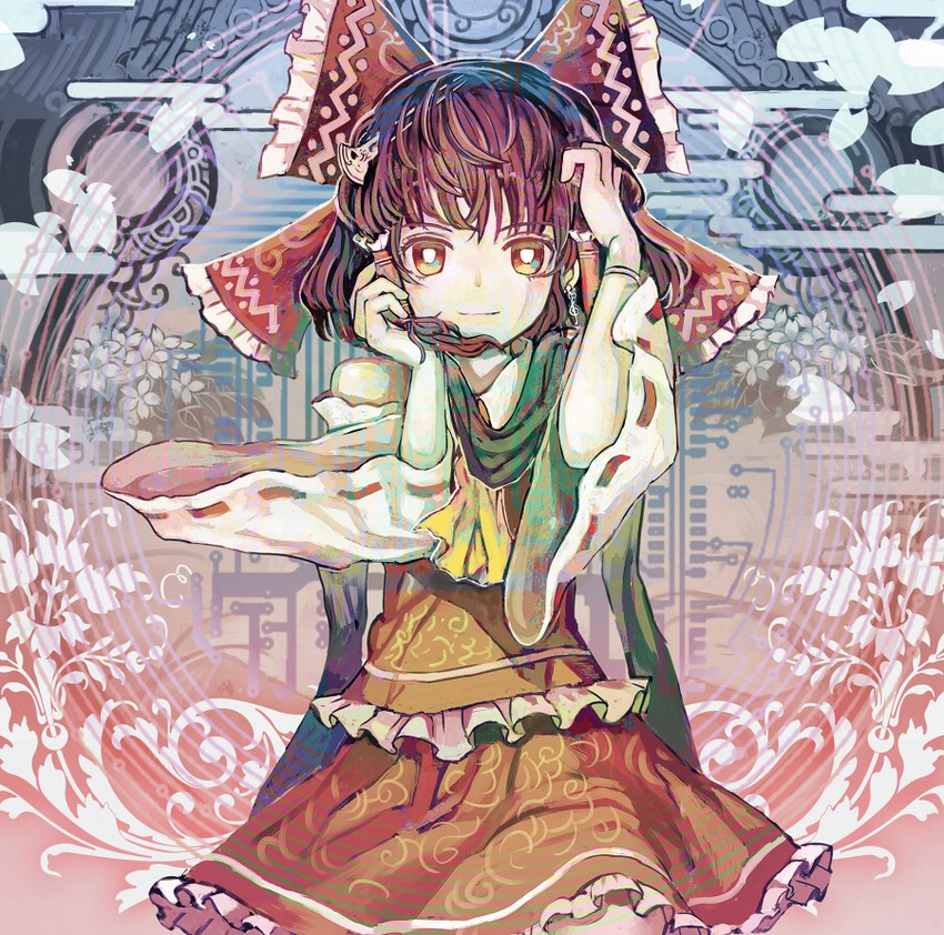 hakurei reimu (touhou and 1 more) drawn by organ_derwald