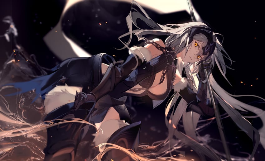jeanne d'arc alter (fate and 1 more) drawn by kumatangent