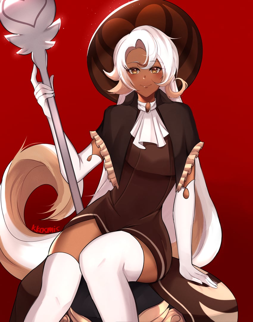 latte cookie (cookie run and 1 more) drawn by kosmis