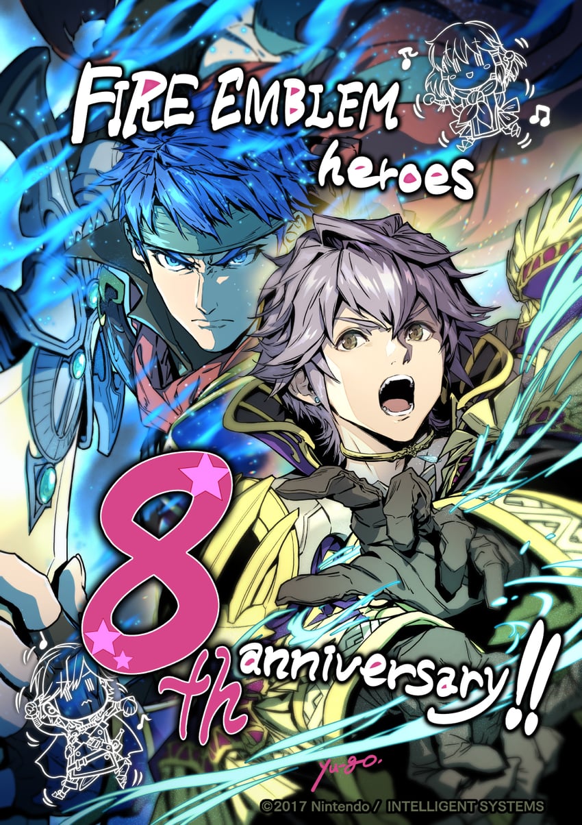 chrom, mist, male robin, and ike (fire emblem and 4 more) drawn by okuma_yuugo