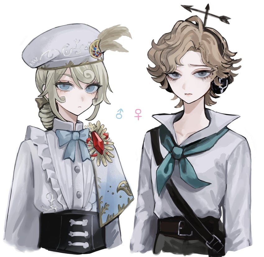 edgar valden and wendy foote (identity v) drawn by !_(rsa_yuhr)