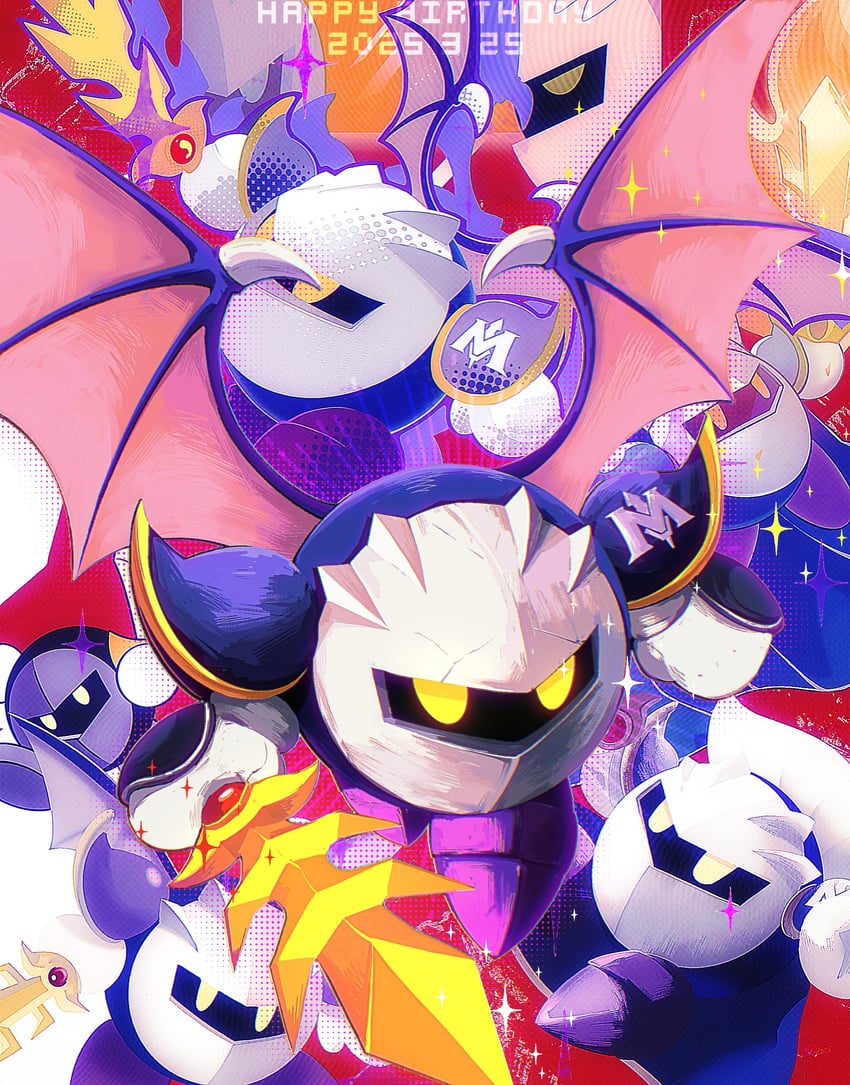 meta knight (kirby and 3 more) drawn by 93mai