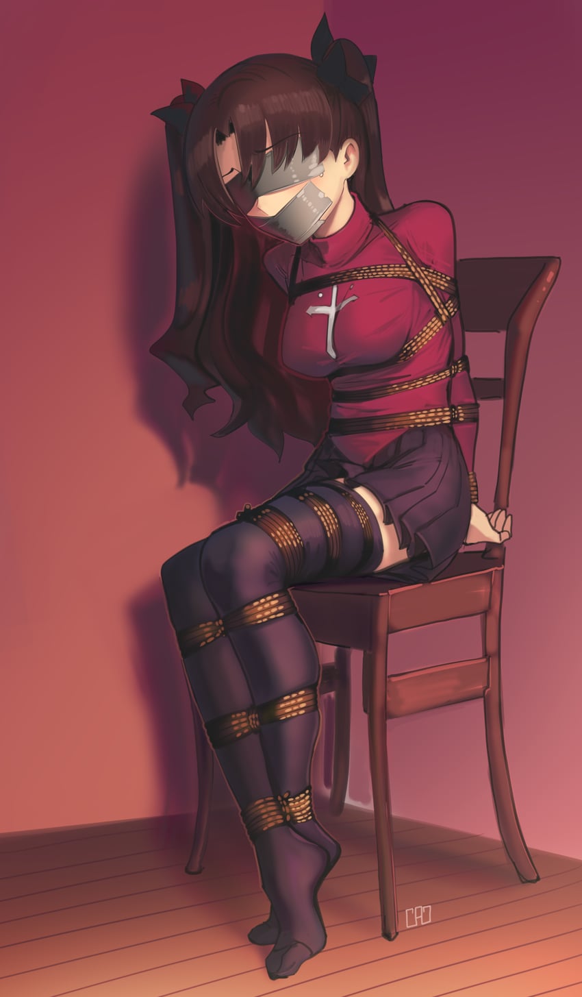 tohsaka rin (fate and 1 more) drawn by cad_(caddo)