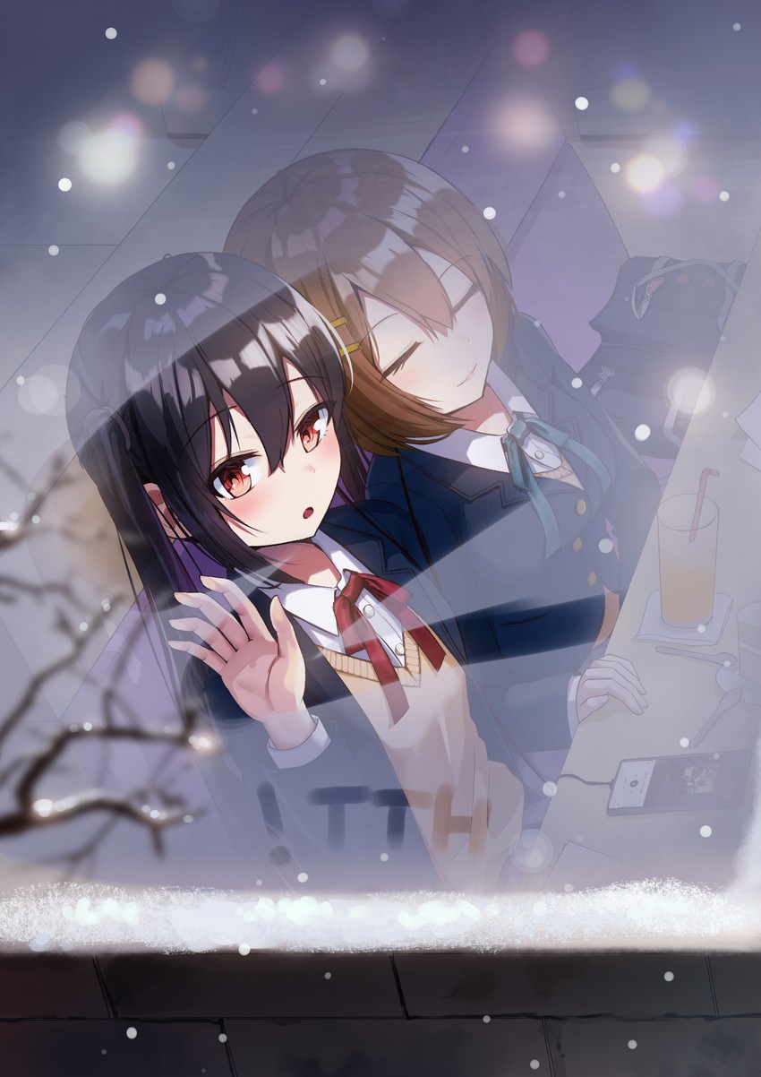 nakano azusa and hirasawa yui (k-on!) drawn by irorong