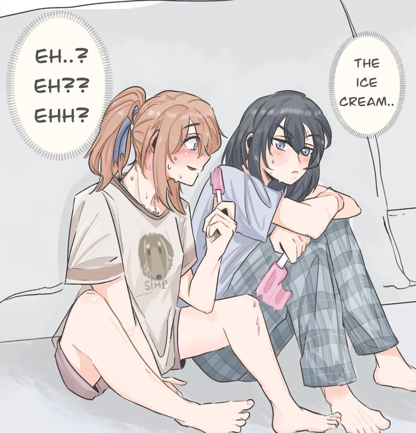 miyagi shiori and sendai hazuki (shuuniichido classmate wo kau hanashi) drawn by elephon