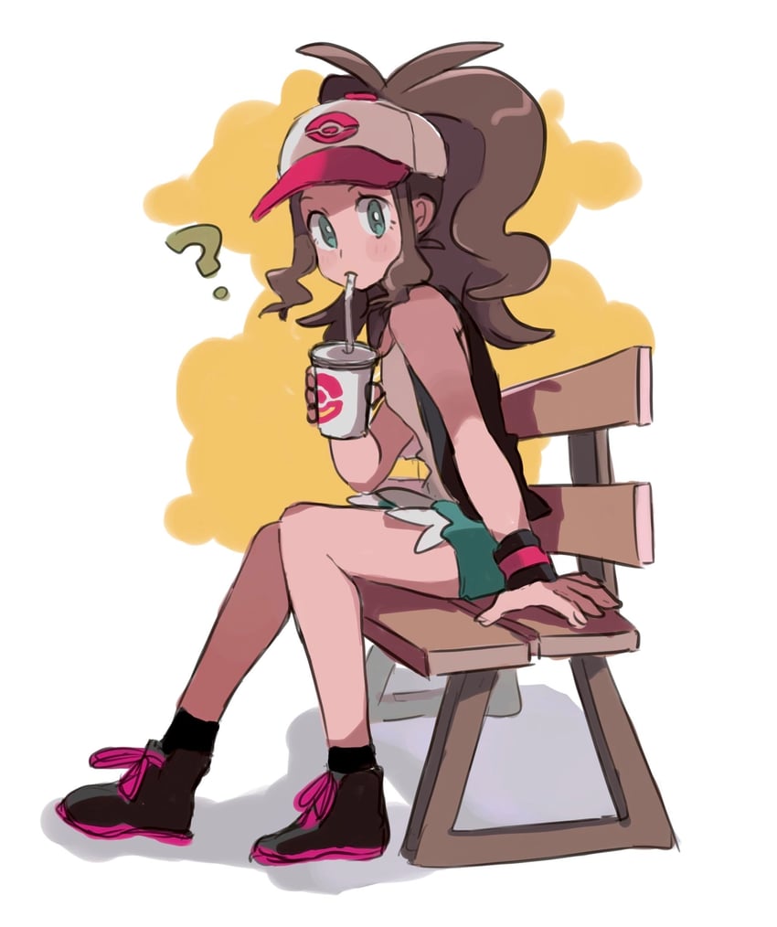 hilda (pokemon and 1 more) drawn by shichibee_(stm_mimi)