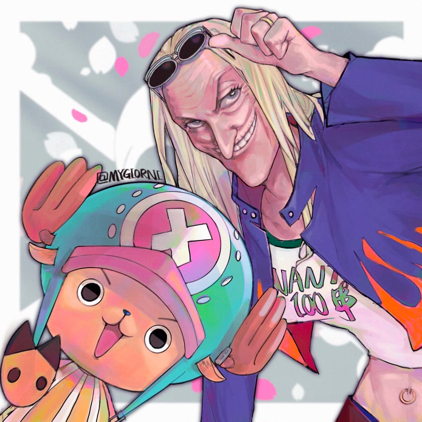 tony tony chopper and dr. kureha (one piece) drawn by mygiorni