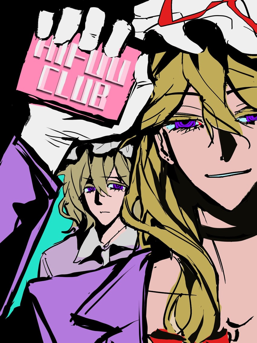 yakumo yukari and maribel hearn (touhou and 1 more) drawn by poxiao354