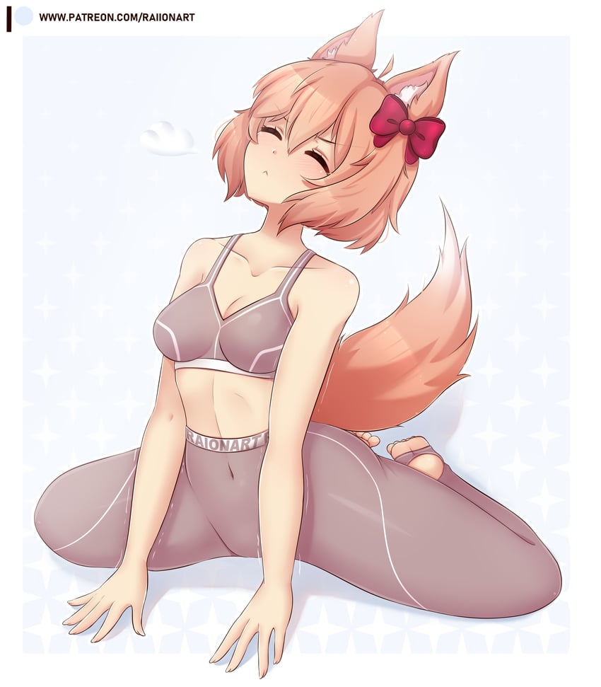 sayori (doki doki literature club) drawn by raion_(raionart)