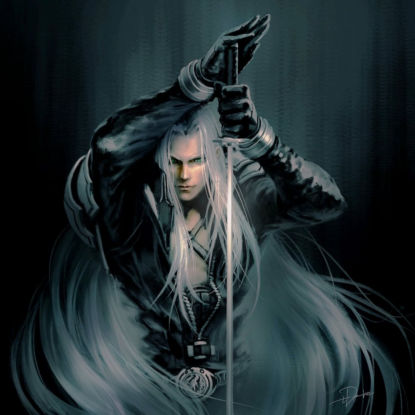 sephiroth (final fantasy and 2 more) drawn by tdsuke