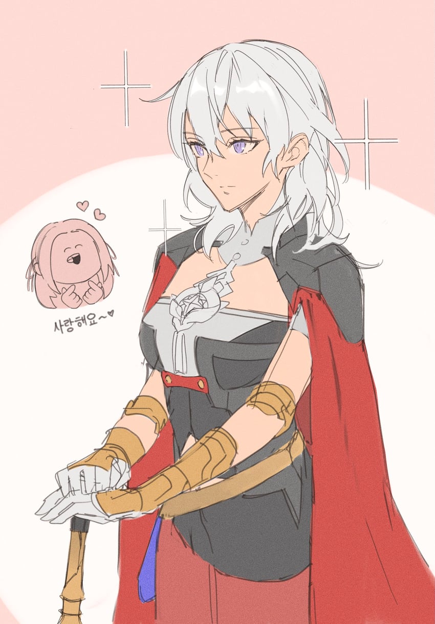 female byleth and edelgard von hresvelg (fire emblem and 2 more) drawn by toho10min