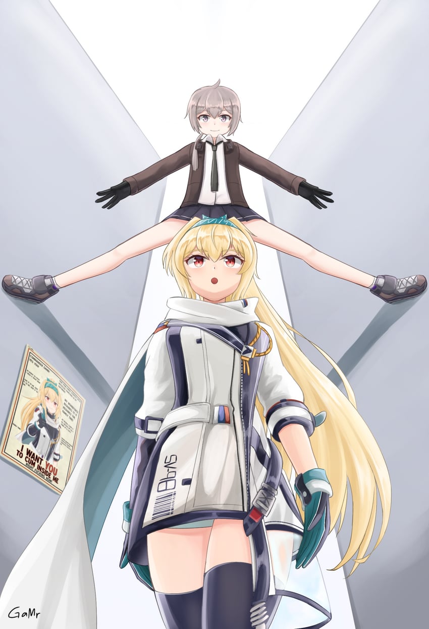 m200 and sv-98 (girls' frontline and 2 more) drawn by gamryous