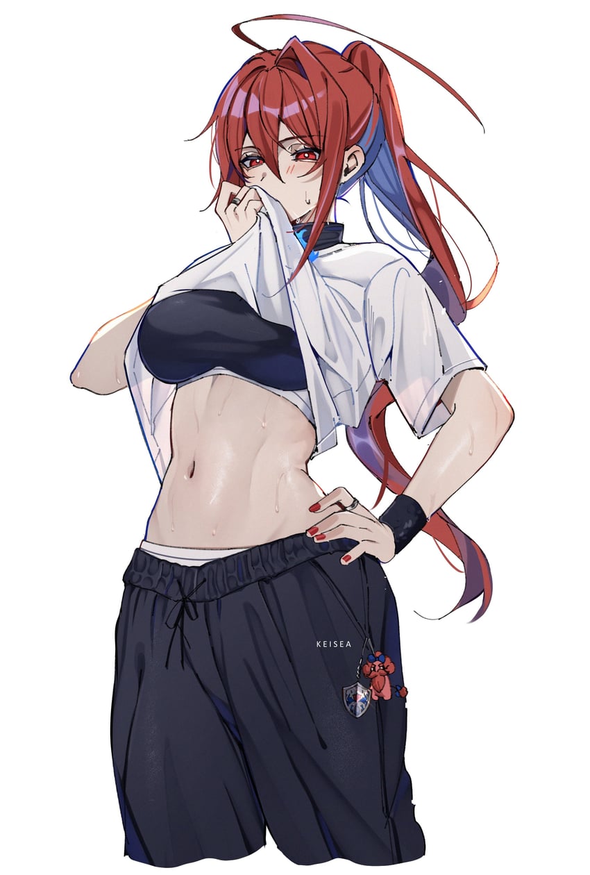 elizabeth rose bloodflame (hololive and 1 more) drawn by keisea