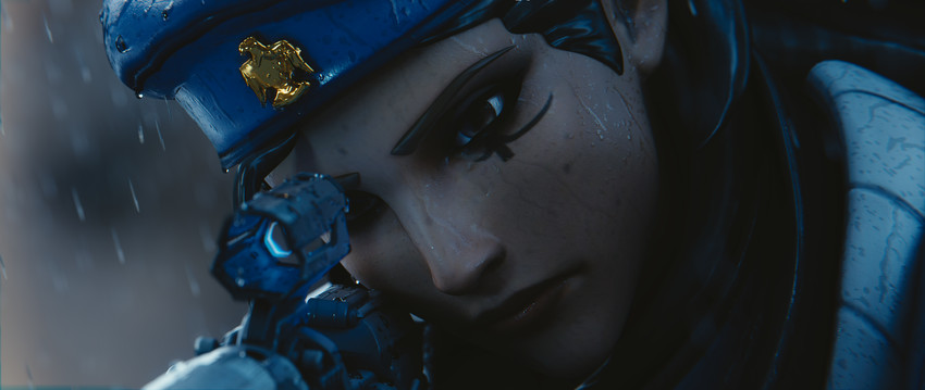ana and captain amari (overwatch and 1 more) drawn by sebastian_bonelli