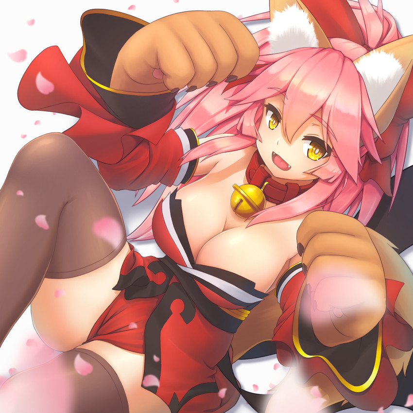 tamamo and tamamo cat (fate and 1 more) drawn by caffeingan
