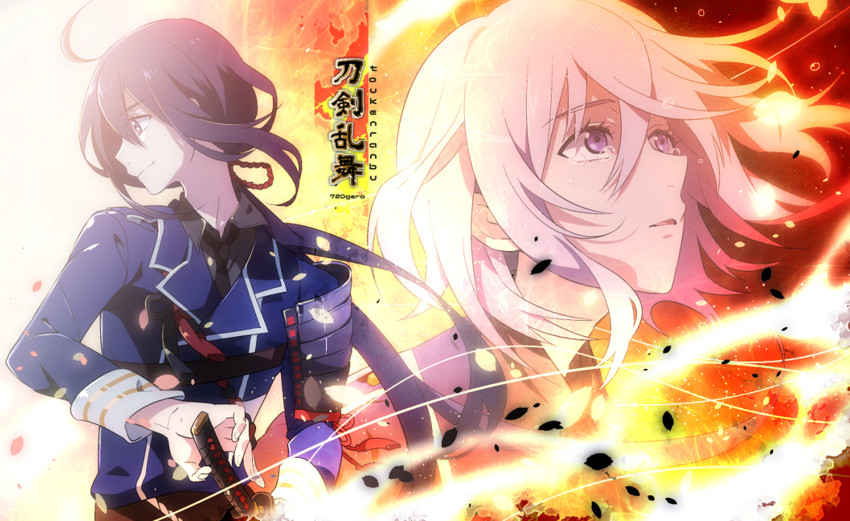 namazuo toushirou and honebami toushirou (touken ranbu) drawn by natsuo_(720ge)