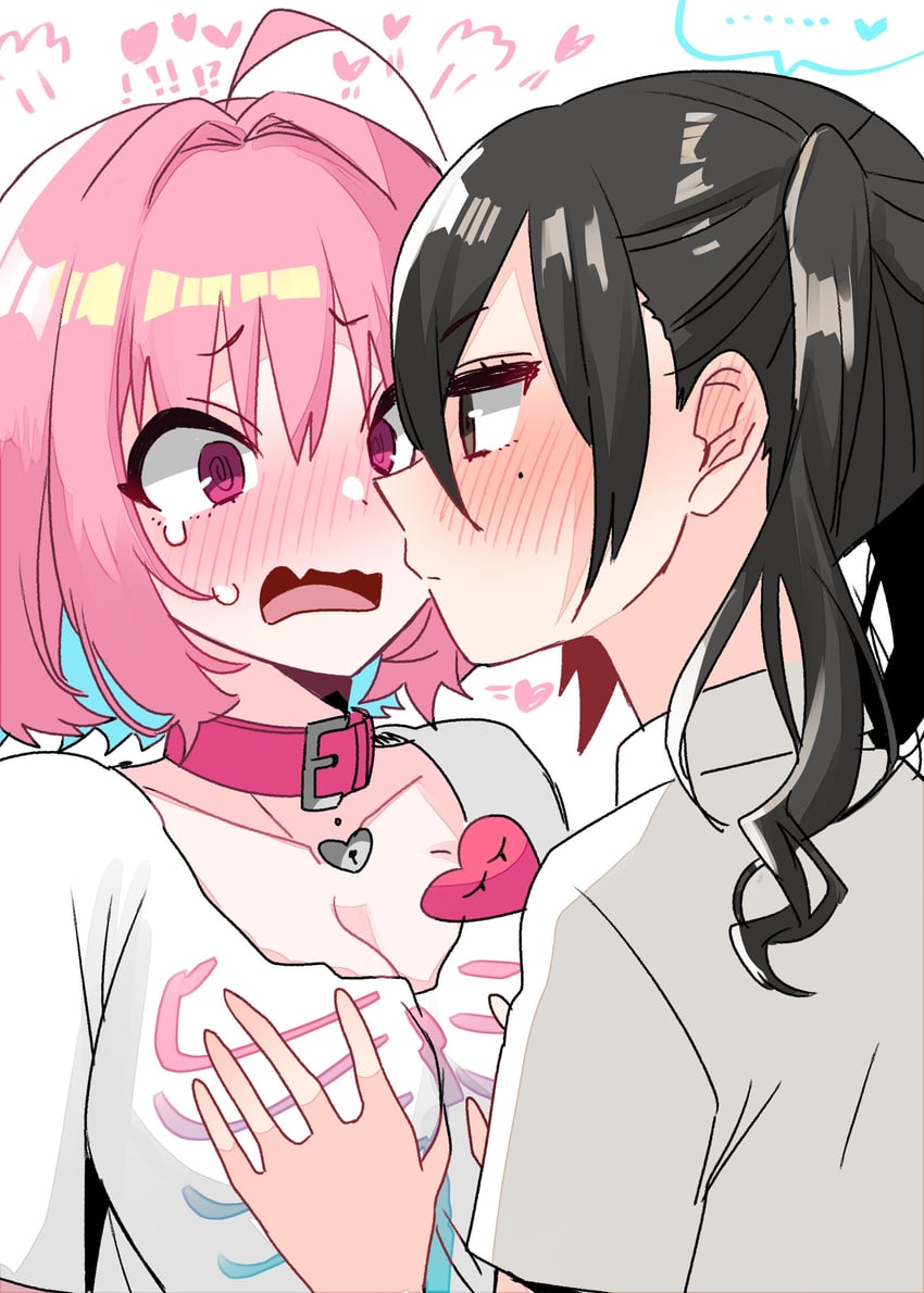 yumemi riamu and sunazuka akira (idolmaster and 1 more) drawn by sukoyaka_(100hituzi)
