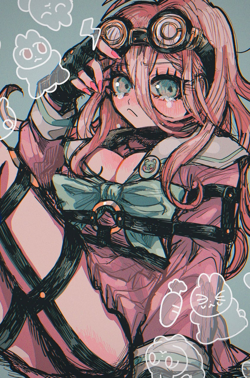 iruma miu (danganronpa and 1 more) drawn by kara_aren
