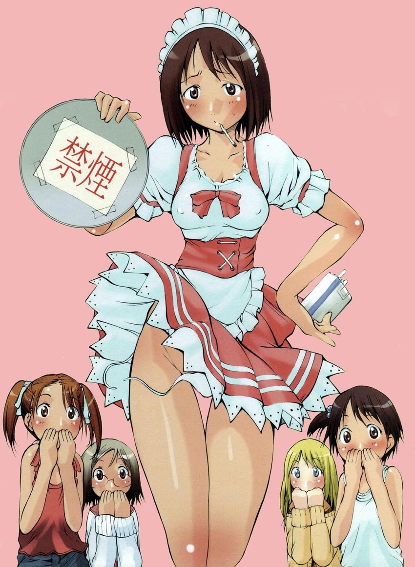 itou chika, matsuoka miu, ana coppola, sakuragi matsuri, and itou nobue (ichigo mashimaro) drawn by mikoshiro_nagitoo
