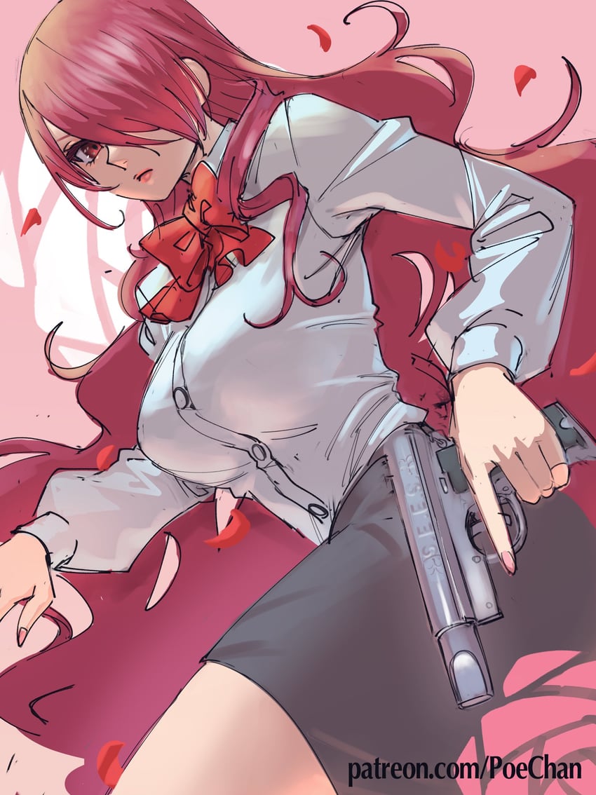 kirijou mitsuru (persona and 1 more) drawn by poechan_chan