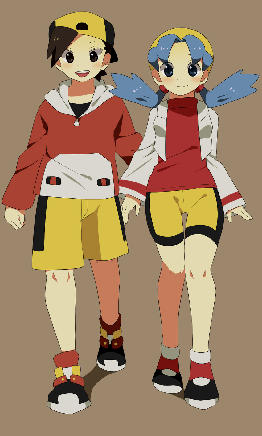 ethan and kris (pokemon and 1 more) drawn by pumpkinpan