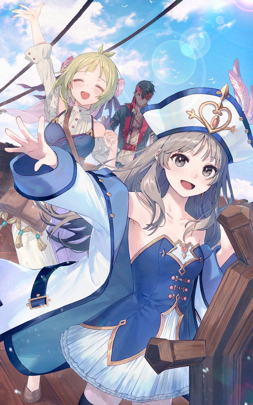 totooria helmold, flocke cerha, and lanze dach (atelier and 1 more) drawn by nagu