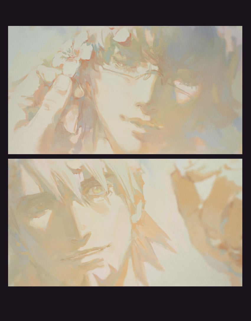 barnaby brooks jr. and kaburagi t. kotetsu (tiger & bunny) drawn by creamyghost
