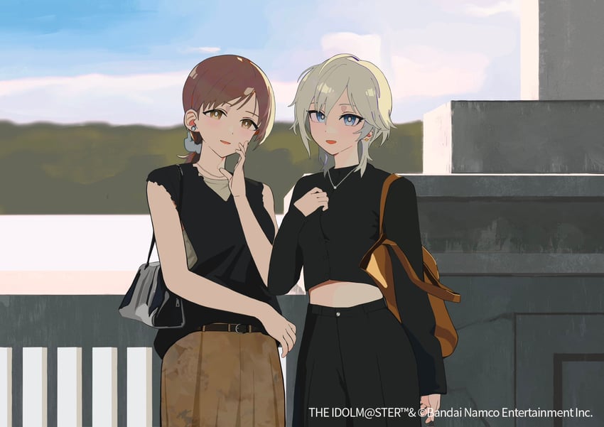 nitta minami and anastasia (idolmaster and 1 more) drawn by sion001250