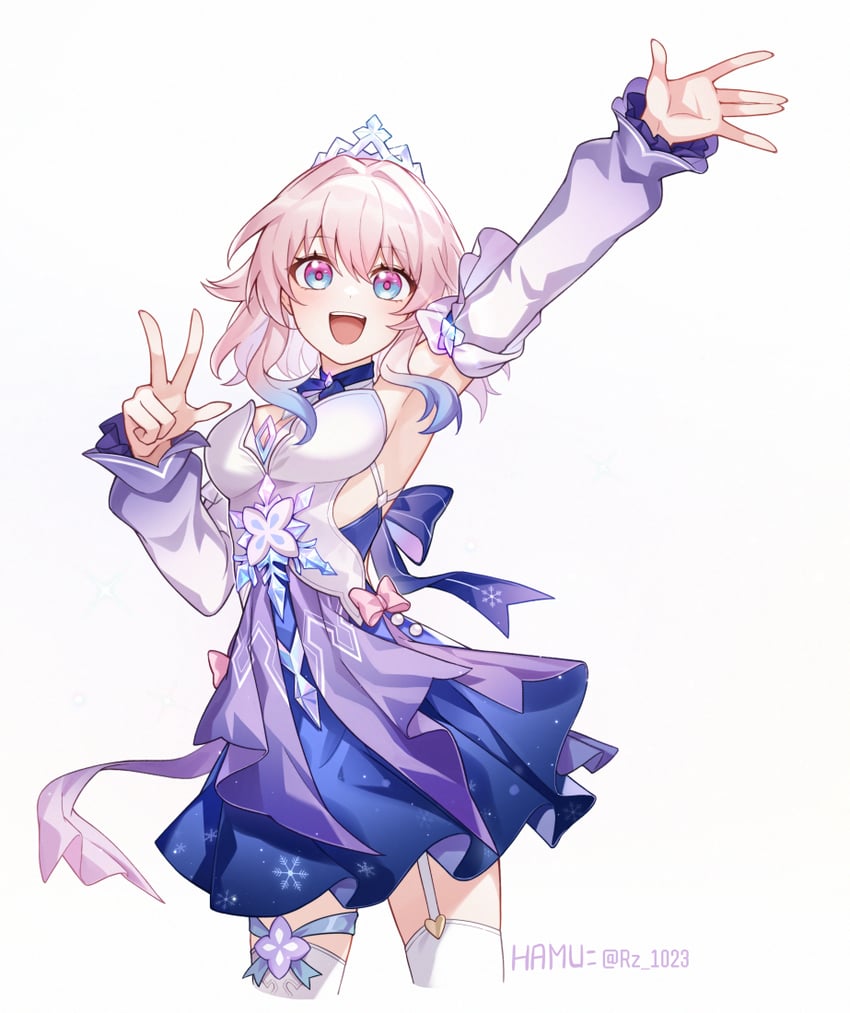 march 7th (honkai and 1 more) drawn by hamu_(rz_1023)
