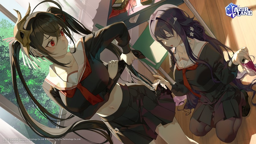 taihou and azuma (azur lane) drawn by salmon88