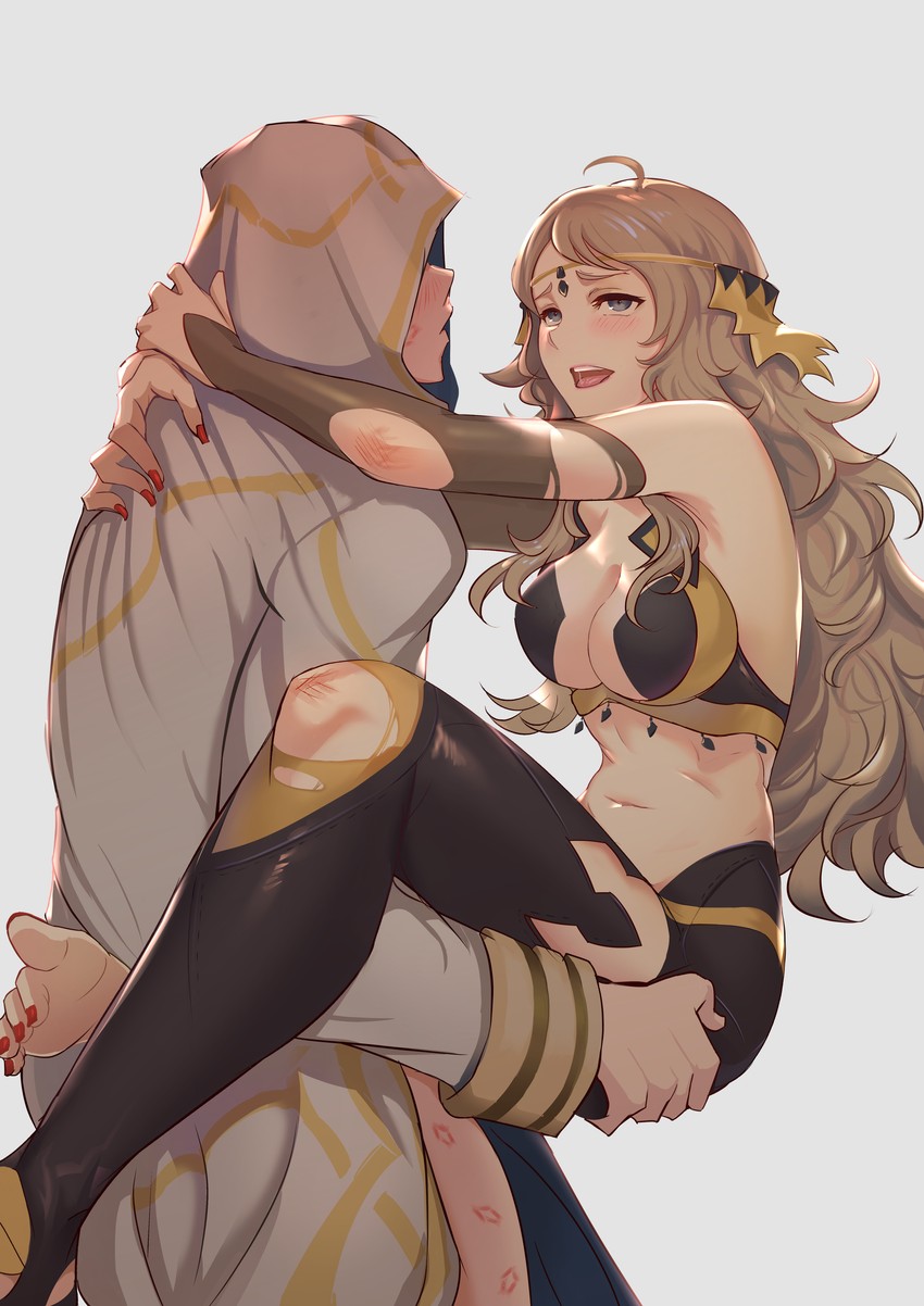kiran, ophelia, and male kiran (fire emblem and 2 more) drawn by shiro_font