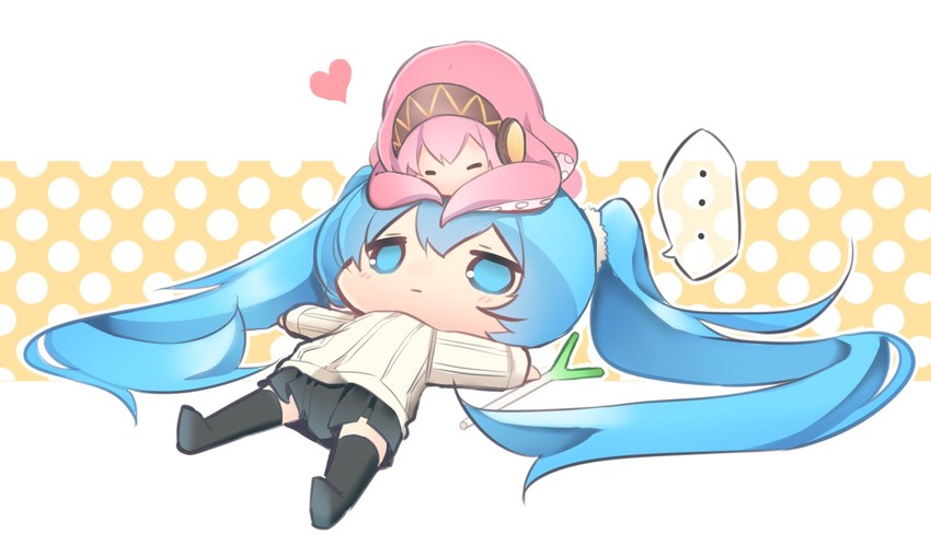 hatsune miku, megurine luka, and takoluka (vocaloid) drawn by wanaxtuco