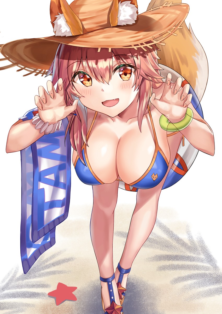 tamamo and tamamo no mae (fate and 1 more) drawn by shocho