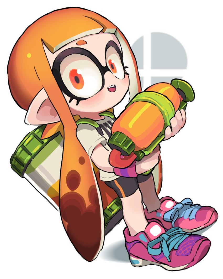 inkling player character, inkling girl, and kaori (splatoon and 1 more) drawn by gashi-gashi