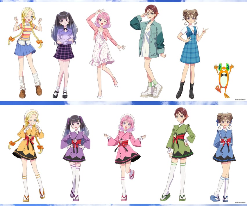 niisato azu, akagi yuina, mitsumata choco, kamiizumi mai, kitahara kyouka, and 1 more (maebashi witches)