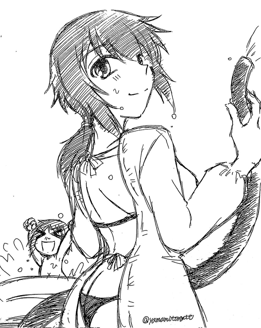 nishizumi miho and idegami kikuyo (girls und panzer) drawn by yamamotommtt