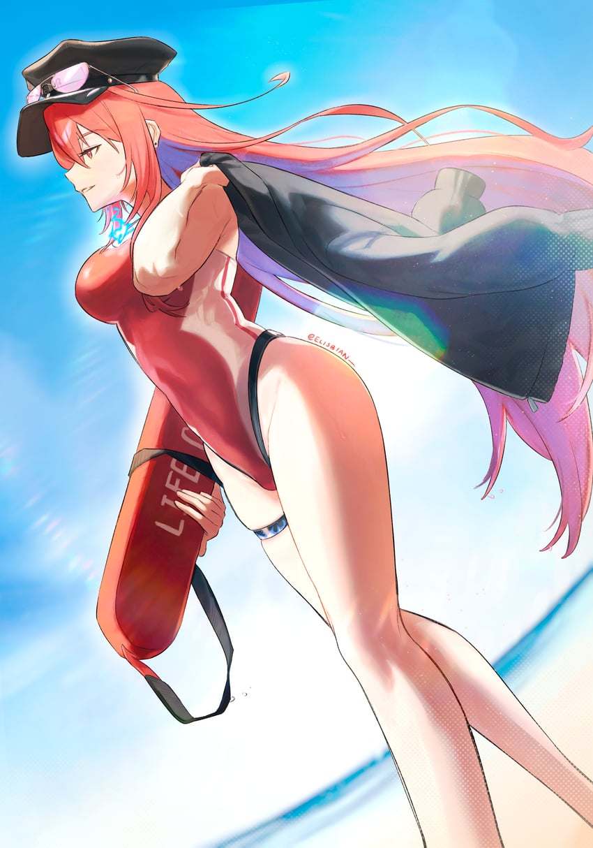 elizabeth rose bloodflame (hololive and 1 more) drawn by elisbian