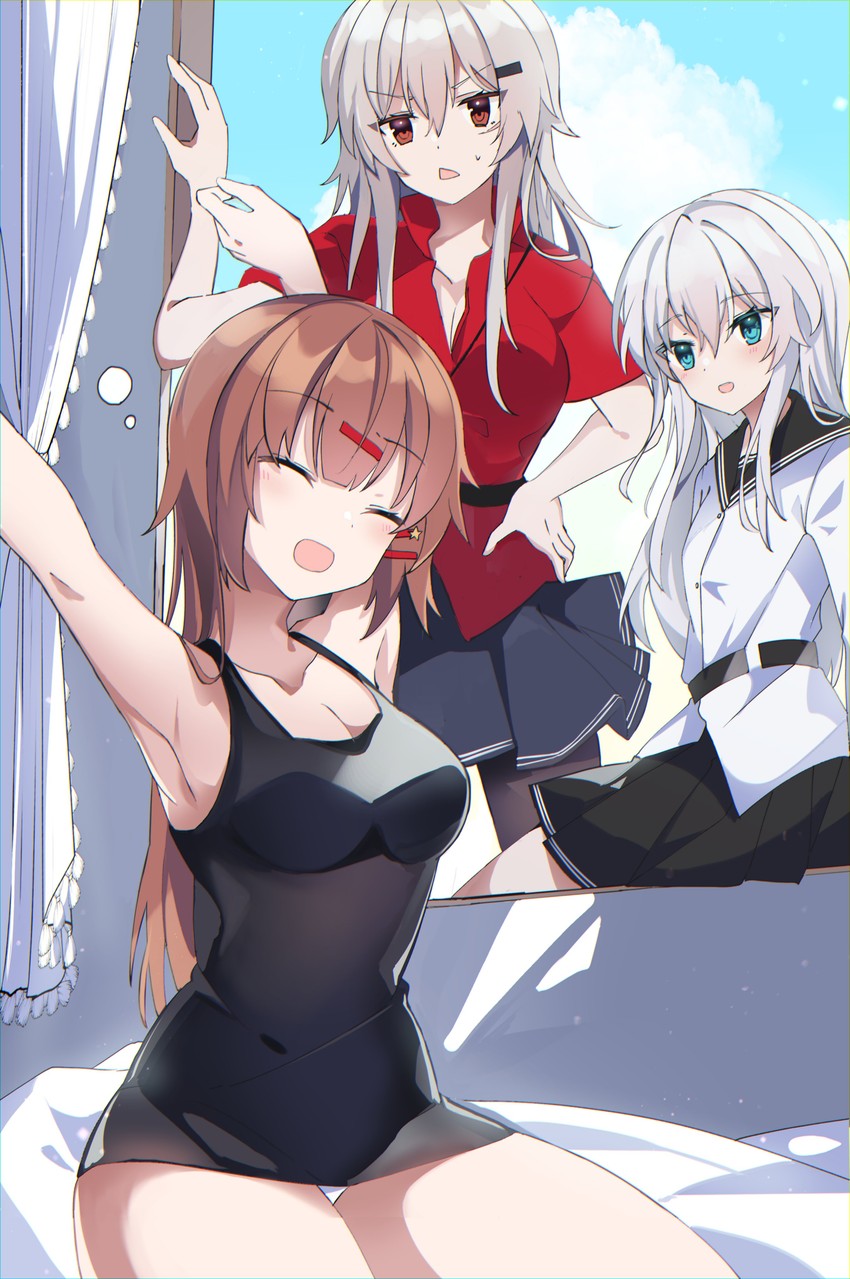 hibiki, verniy, gangut, and tashkent (kantai collection) drawn by fathom
