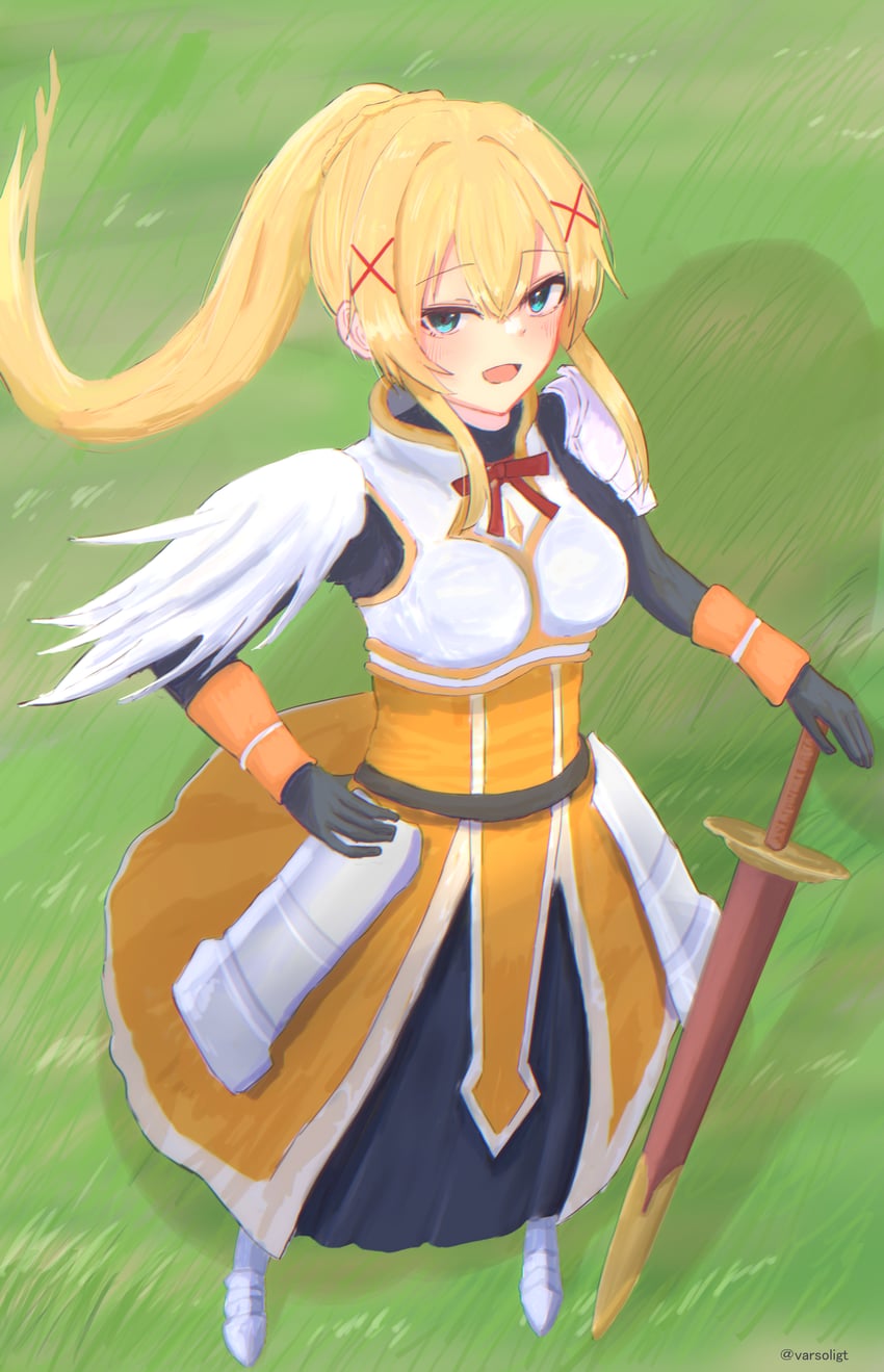 darkness (kono subarashii sekai ni shukufuku wo!) drawn by earosoligt
