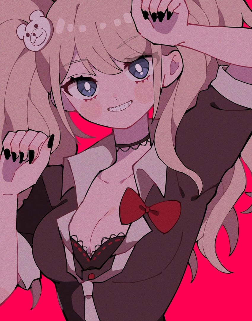 enoshima junko (danganronpa and 1 more) drawn by shino8504
