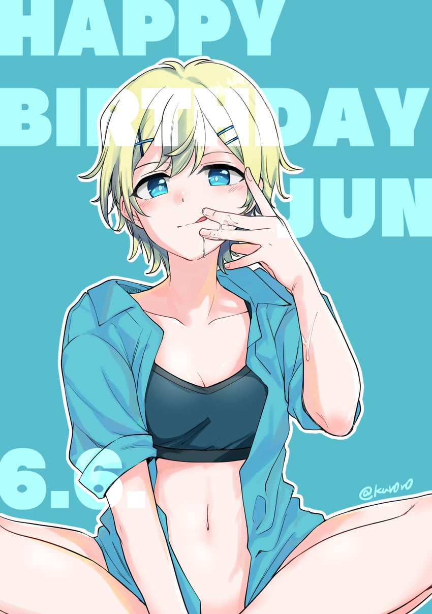 jun (asumi-chan wa rezu fuuzoku ni kyoumi ga arimasu!) drawn by itsuki_kuro