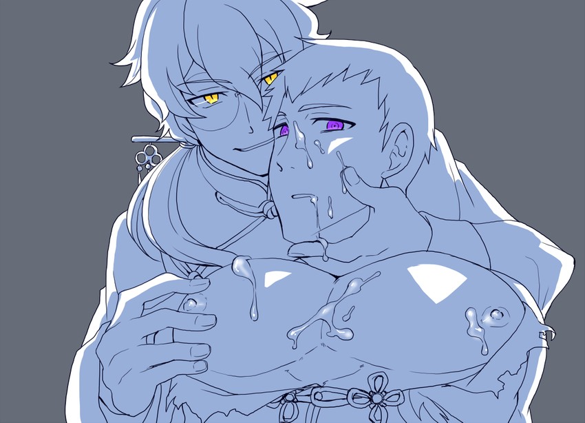 shingen seiji and hazama michio (idolmaster and 2 more) drawn by koma_saburou