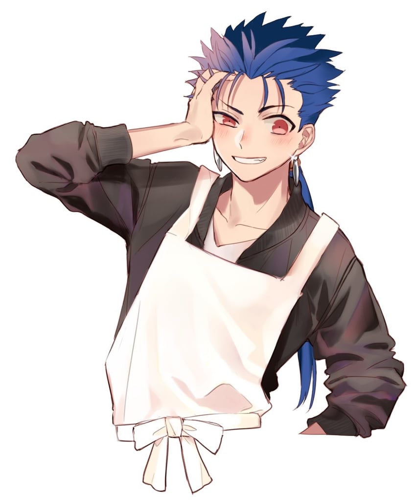 cu chulainn (fate and 2 more) drawn by omae_(pixiv_1668034)