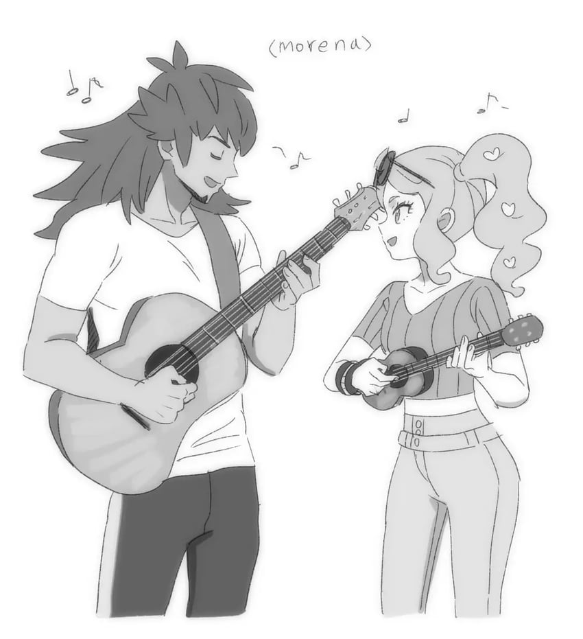 leon and sonia (pokemon and 1 more) drawn by dede_(qwea_00000)
