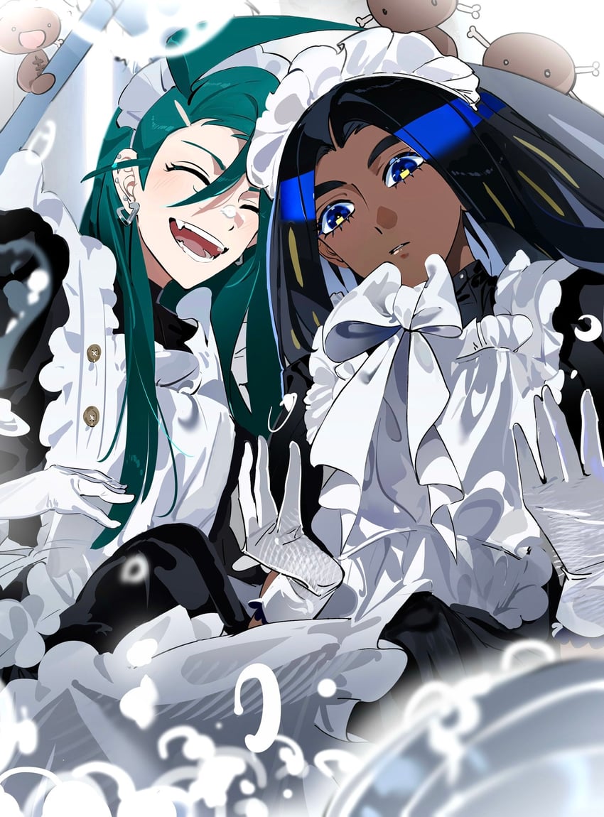 rika, geeta, and paldean wooper (pokemon and 1 more) drawn by geetasdog