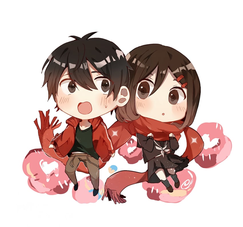 tateyama ayano and kisaragi shintarou (kagerou project) drawn by otorigg